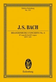 Bach: Brandenburg Concerto No. 6 Bb major BWV 1051 (Study Score) published by Eulenburg